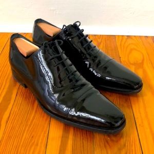 Gucci patent leather shoes Sz 10 Black